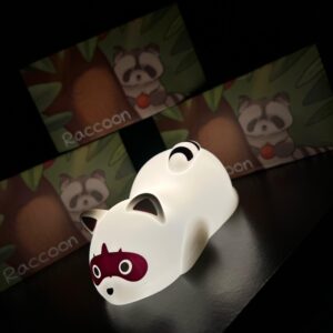 Lampara De Silicona Diseño De Mapache