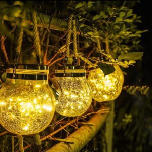 Frasco Solar LED Decorativo – Luz Cálida o Multicolor
