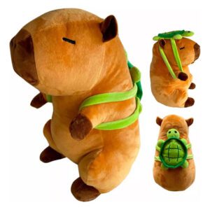 Capibara con Mochilita – Peluche Tierno y Práctico para Todos los Días