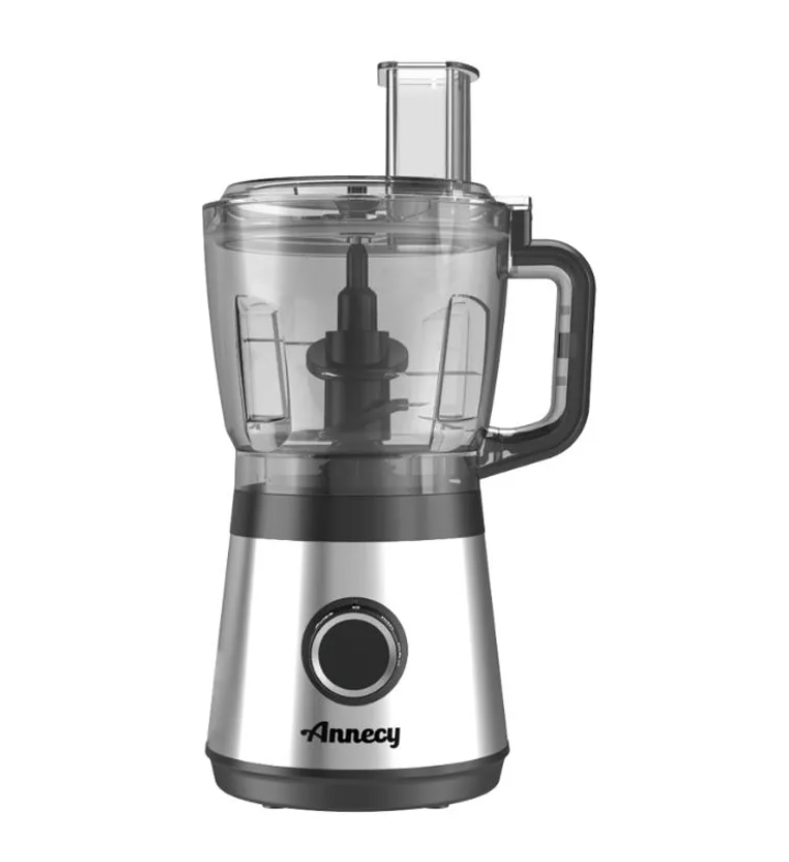 Multiprocesador Annecy FP25 700W 2 Litros — 2 Velocidades + Pulso, Cuchilla para Masa y 4 Cuchillas de Corte