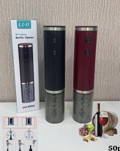 Cocina 3 Abridor de Vinos Eléctrico Recargable — Sacacorchos Automático